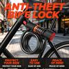 Anti-theft Bicycle Lock with Security Combination for Motorcycle and Scooter