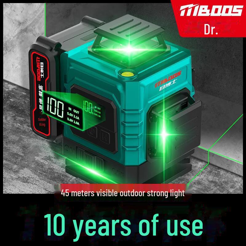 

Высокоточный 12-линейный зеленый лазерный уровень с автоматическим выравниванием