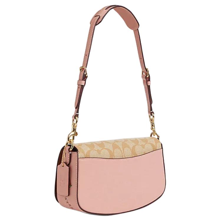 Coach X Osservato da Noi Collaborazione Andrea 24 Stampa Logo Classico Pelle E Pelle Sintetica Borsa a Spalla Tote Media Borse Donna CU395-IMOT4
