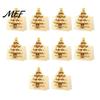 Decorative Christmas Tree Greeting Cards 10 Pcs 3D Cards, Holiday Postcards Three Dimensional Bulk for New Year, Winter Xmas Party Supplies