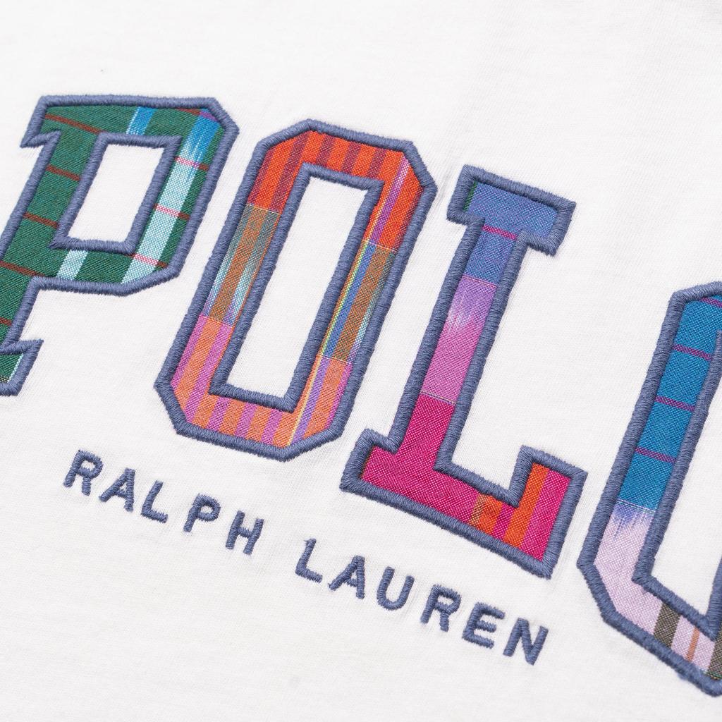 Polo Ralph Lauren SS25 Round Neck Logo Embroidered Short Sleeve T-Shirt Kids Tops White 323966143-002