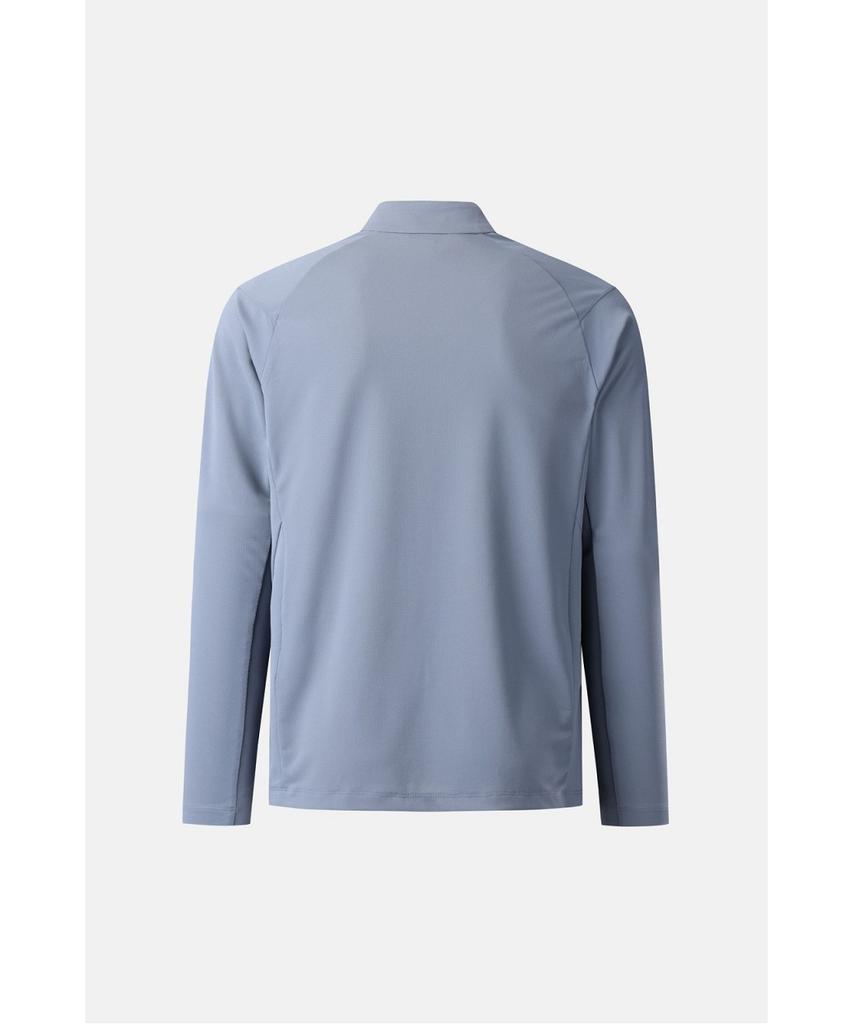 Koolongseupocheu Men'S Basic Zip-Up Long Sleeve T-Shirt Jwtbm26251Gbu