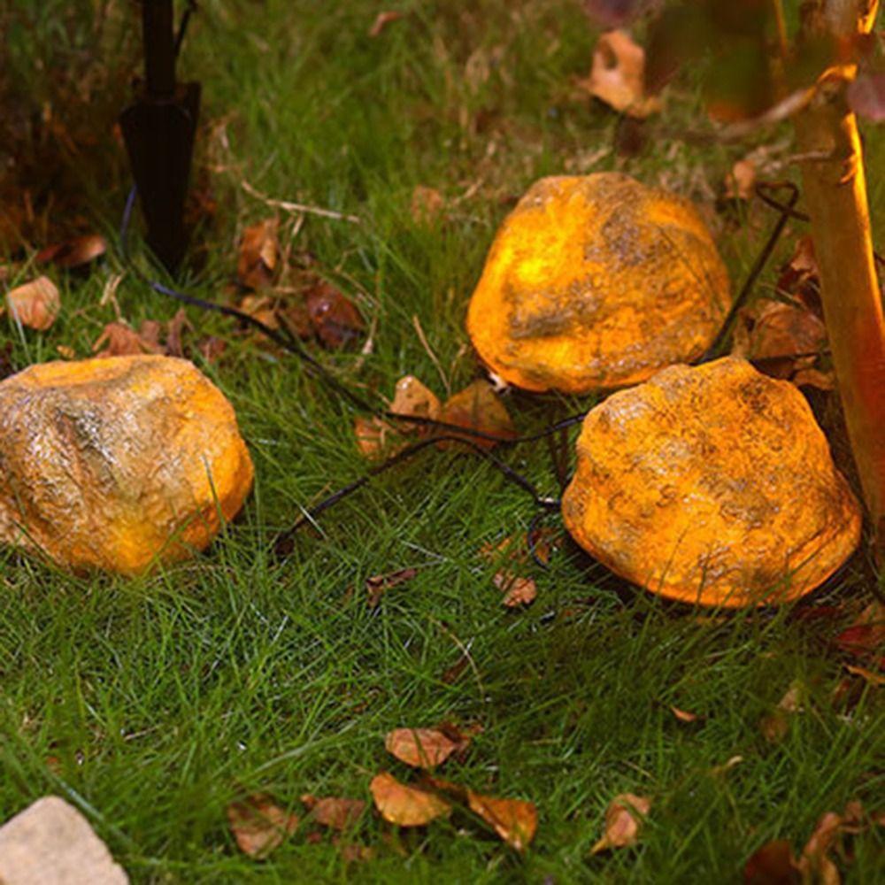 Energy Saving Solar Stone Lamp Auto on/Off Solar Lawn Lamp Waterproof Solar Landscape Light  Patio