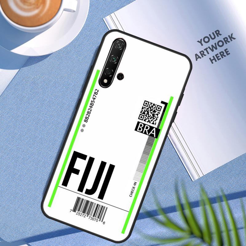 Fly Ticket Air Tickets Travel For Huawei Nova Y90 Y60 Y70 Y91 Y61 Y72 Y73 3i 7i 8i 11 12i 9 10 SE P20 P30 Pro P40 Lite Case
