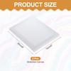 8Pcs White Stretched Canvas for Painting 10cm-30cm Blank Artist Boards Profile Cotton Canvas Panels for Beginners Professionals