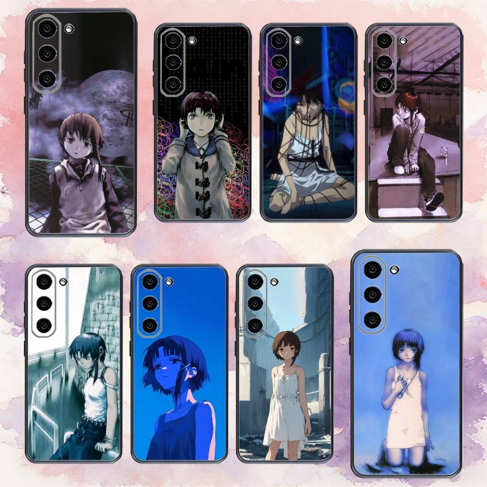 S-Serial Experiments L-Lain Phone Case For Samsung Galaxy A73,A72,A71,A70,A53,A52,A51,Others Soft Black Cover