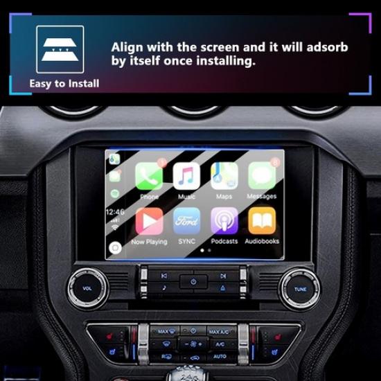 LFOTPP Car Touchscreen Protector Tempered Glass 8-in For 2015-2023 Ford Mustang