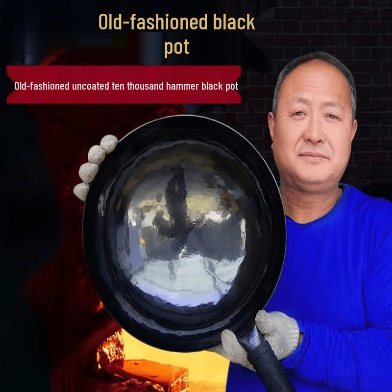 Wutuo Wrought Iron Round Bottom Wok