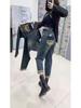 2024 Summer High Waist Retro Denim Harem Pants - Slimming, Loose Fit for Pear-Shaped Bodies