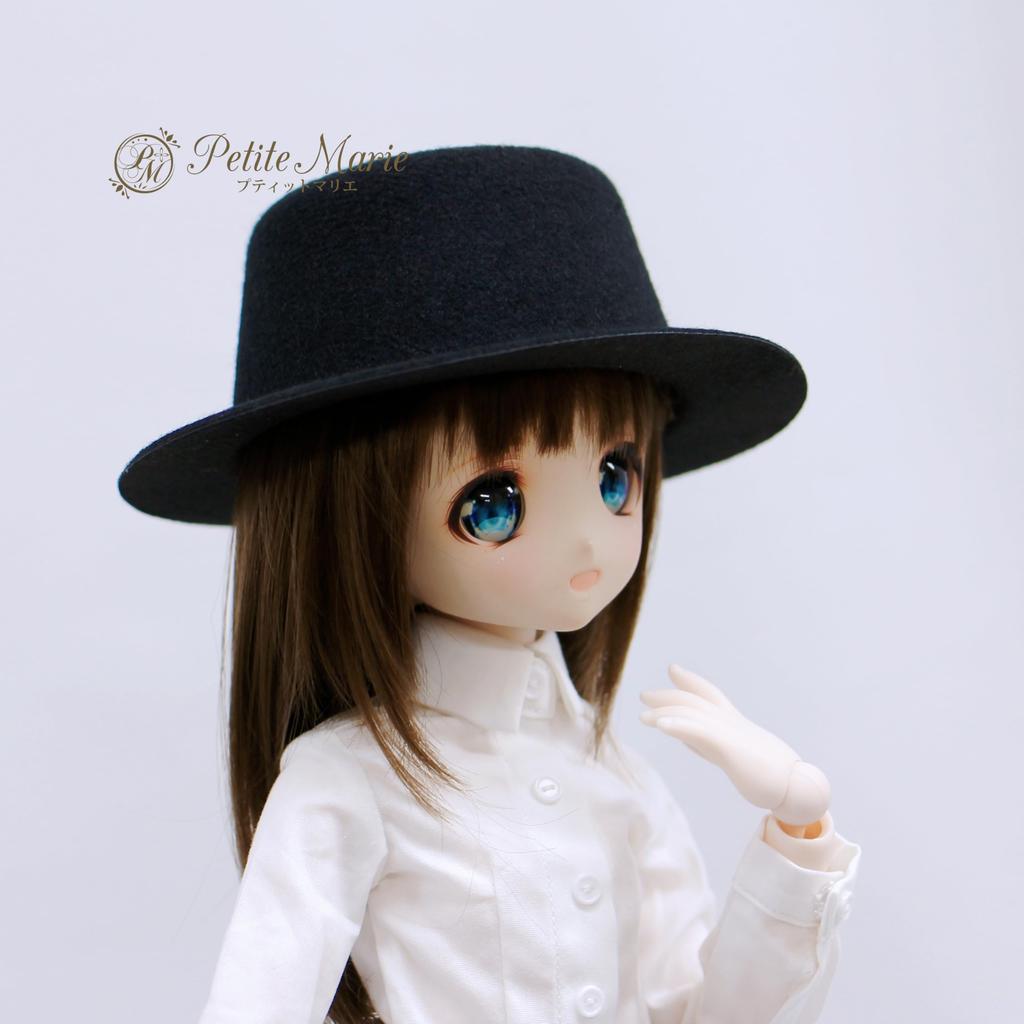 [Petite Marie] 13 DD MDD Compatible (DDH-01~10 Compatible) Felt Hat Black Felt Hat Felt 9~10 Inch 40cm 60cm Doll BJD Doll [Petite Marie] [No.0232]