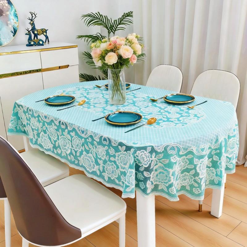 Waterproof Oil-Resistant Heat-Proof PVC Tablecloth Dining Table Living Room Modern Nordic Style Rectangular Washable Cover