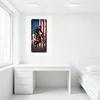 Vintage American Flag Distressed Motocross Rider Metal Tin Sign - Grungy Patriotic Motocross Art for Man Cave Home Decor Wall Pl