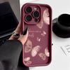 Pink Butterfly Soft Silicone Phone Case For IPhone 16 11 13 14 12 Mni 17 Pro Max 15 Plus 17 Air Shockproof Cover
