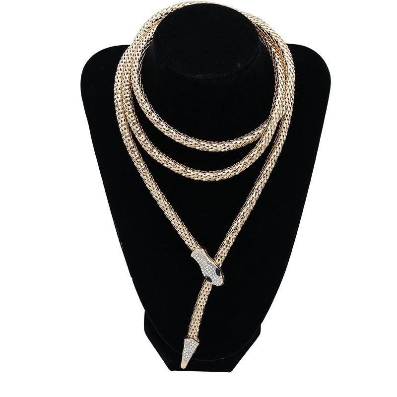 Men s and Women s Fashionable and Personalized Retro Snake Necklace