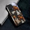 Halloween Ghost Art Black Glass Phone Case For Motorola Moto G14 G22 G24Power G24 G34 G35 G45 G54 55 G75 G84 85 Hard Black Cover