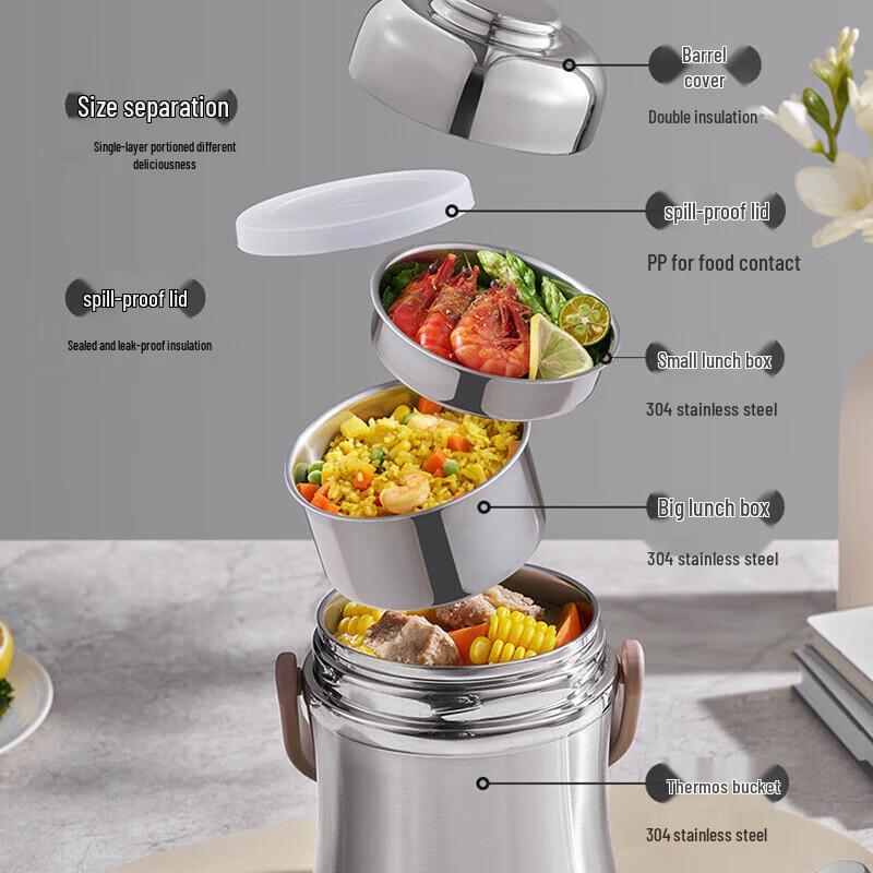 SUPOR 1.5L Stainless Steel Insulated Food Jar