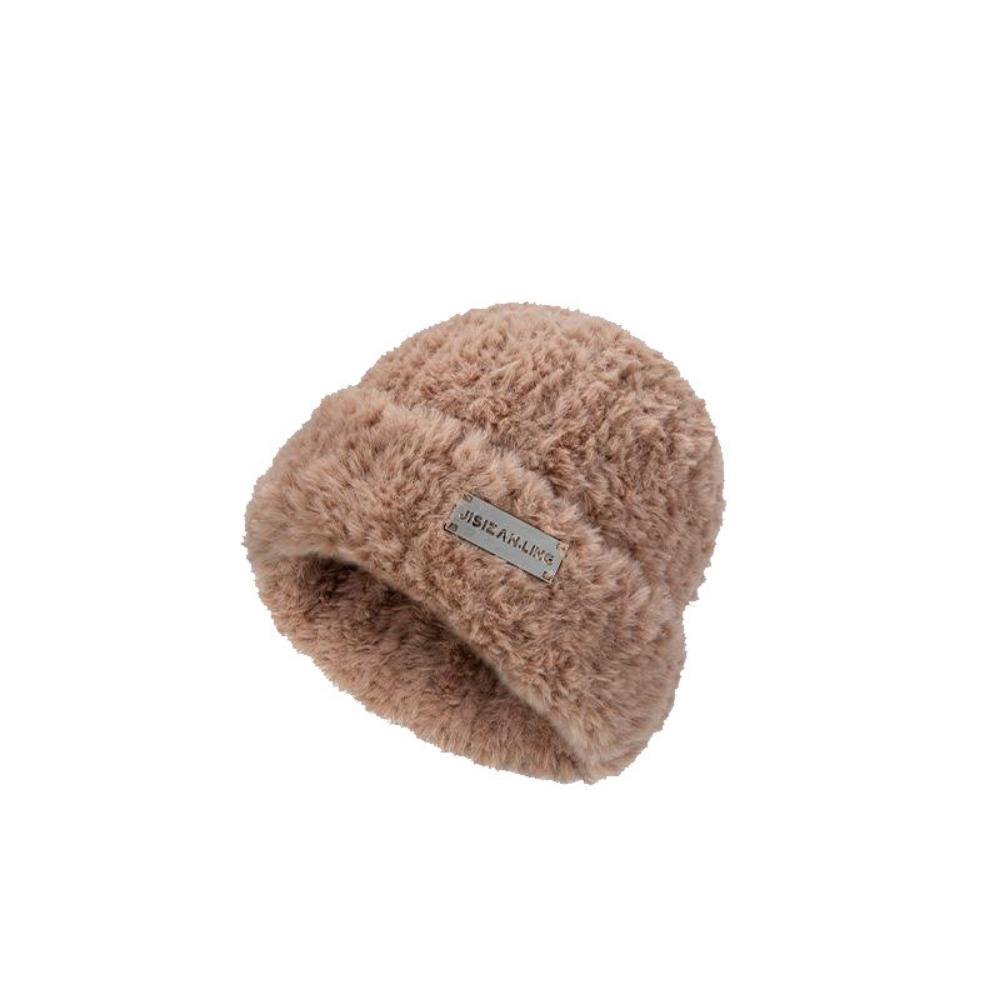 Winter Fluffy Fur Hat for Women Korean Fashion Soft Plush Hat Russia Outdoor Snow Coldproof Warm Benines Ear Protection Cold Cap