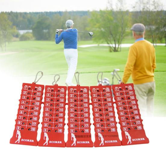 Golf Scoreboard Anti-crack Waterproof Clearly Marked Thickened Golf Scoring Metal 18 Hole Golf Stroke Putt Score Counter Golf Sport