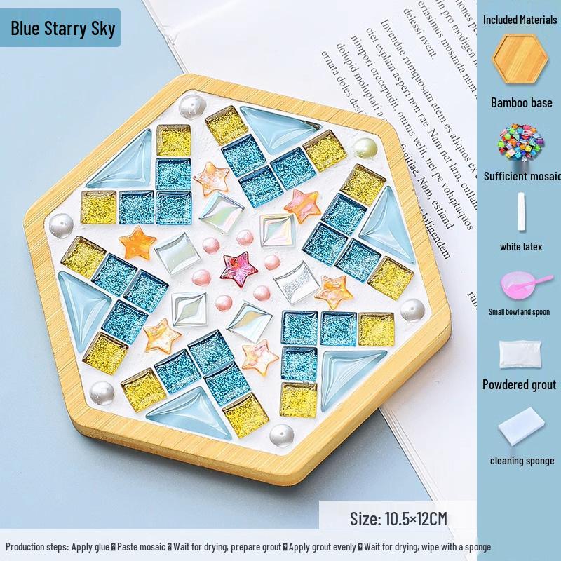 DIY Cartoon Mosaic Coaster Kit for Kids