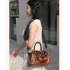 Borse a Spalla a Tracolla Stile Cinese Vintage per Donna Borse Tote con Stampa a Goffratura Grande Capacità Multitasche Borse Morbide