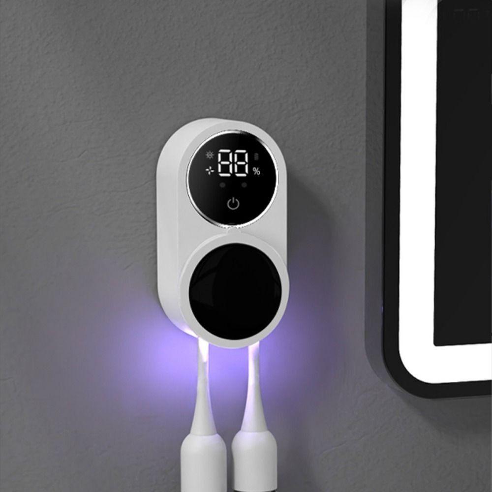 Wall Mounted Disinfectant Toothbrush Holder Electric Shelf Smart Toothbrush Sterilizer  For Home