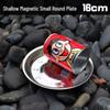 Stainless Steel Round Dinner Plate Tray - Versatile for Tableware, BBQ, Deep & Flat Dishes