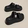 One-word Slippers Women's Summer Wear 2025 New Muffin Small Thick-soled Sandals with Skirts Casual Beach Shoes