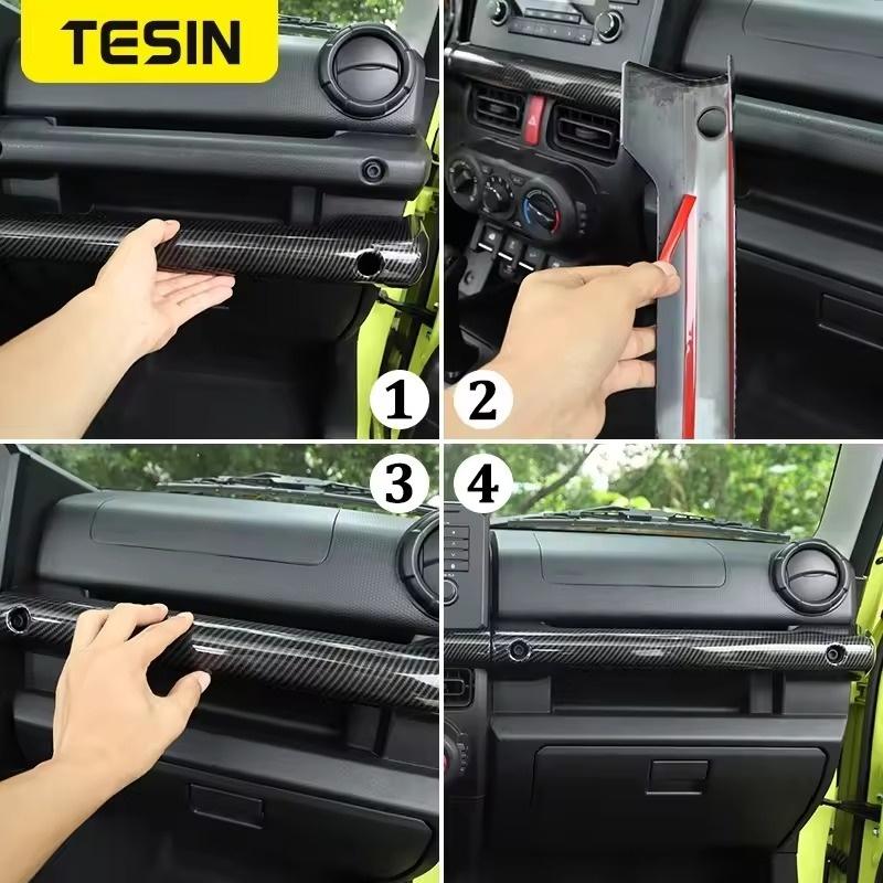 עבור סוזוקי ג'ימני JB74 JB64 JC74 2019-2025 אביזרי ג'ימני ידית אחיזה לנוסע כיסוי קישוט פנל דש קונסולה מרכזית