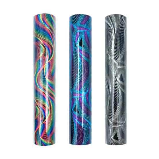 Хвильова теплообмінна вінілова довговічна плівка для друку одягу своїми руками, що змінює колір, висока клейкість, текстильна клейка плівка для перенесення