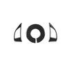Carbon Fiber Car Steering Wheel Panel Buttons Trim Frame Cover Sticker For Fiat 500 2012-2015 Car Styling Accessories