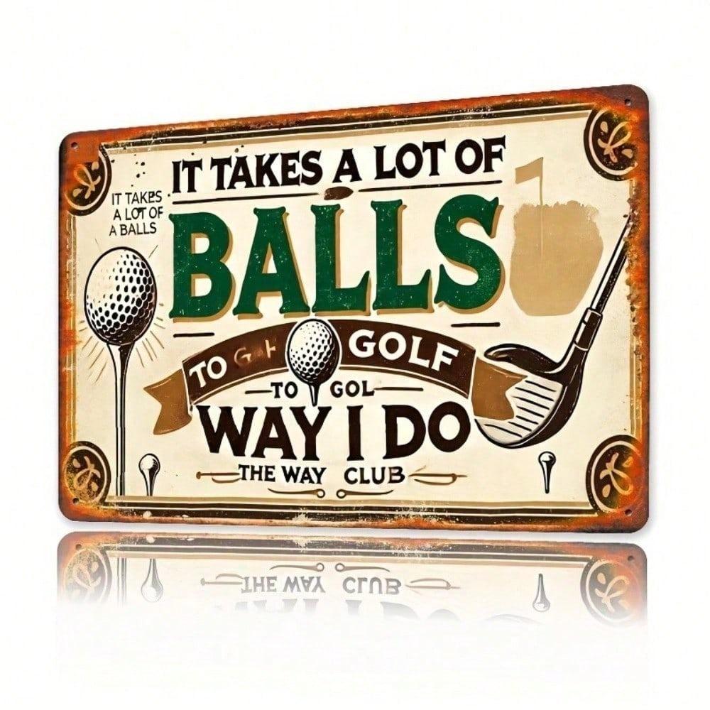 Vintage Golf Club Metal Poster Wall Art Bar Man Gift