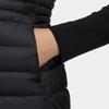 adidas Solid Color Logo Zip Stand Collar Vest Women Vests Black GT3317