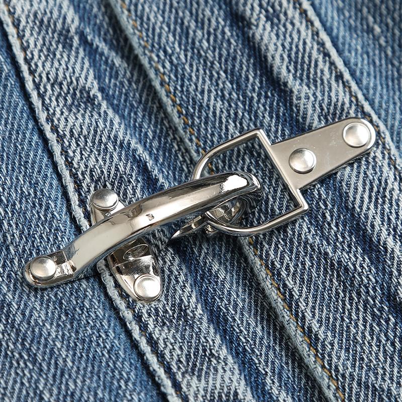 Cinemore 2022 Winter New Denim Parker Women Ccollar  Detachable Thick Down Jcket Liner Mid-length  Women's Winter Jackets 82064