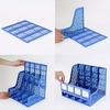 Magazine File Holder, Desk Organizer File Folder for Office Organization and Storage, Sturdy Plastic, 4 Vertical Compartmente