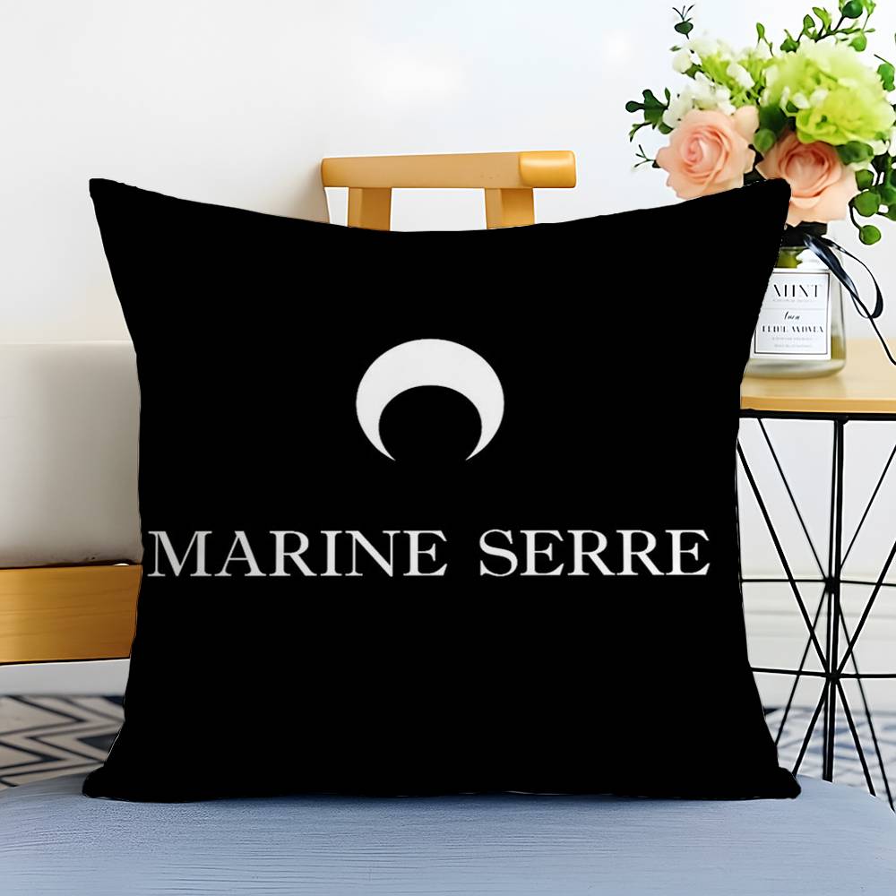 

Luxury M-Marine S-Serre Pillow Case Printed Brushed Fleece Pillow Baby Skin-Touch Eco-Friendly Dye-Sublimat 12x12Inch