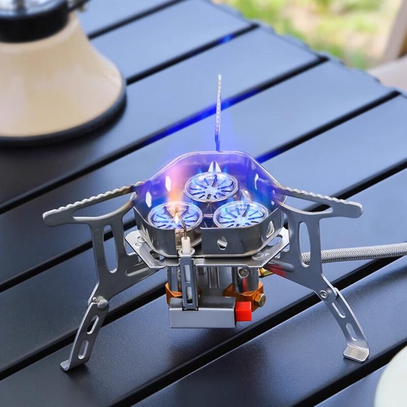 Youqi Outdoor Triple-Burner Portable Camping Gas Stove