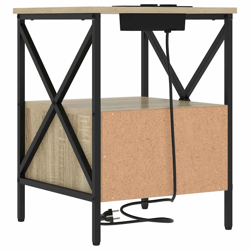 Nightstand Sonoma Oak 41.5 x 40.5 x 55 cm Particleboard