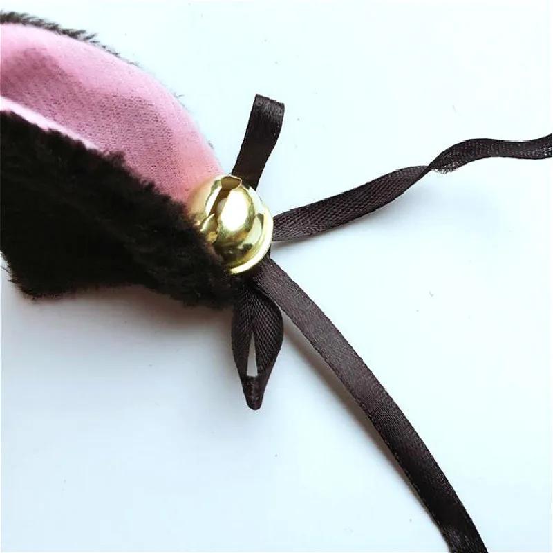 1 Pair Sweet Bell Cat Ears Hair Clip Women for Cosplay Anime Costume Halloween Birthday Party Girl Fashion Hairs Accessories