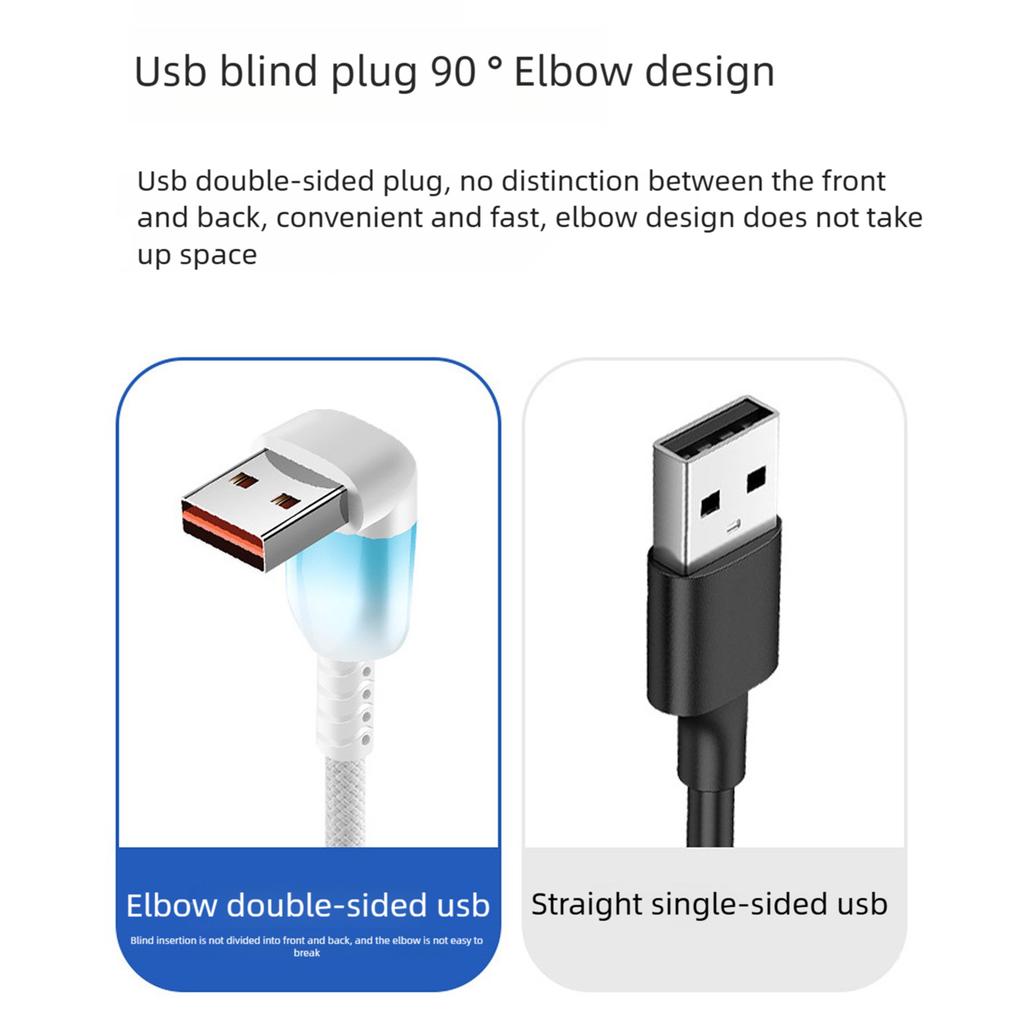Gradient Colored Short USB Type C Charging Cord Braided Nylon Cable High Charging Multi Device Support
