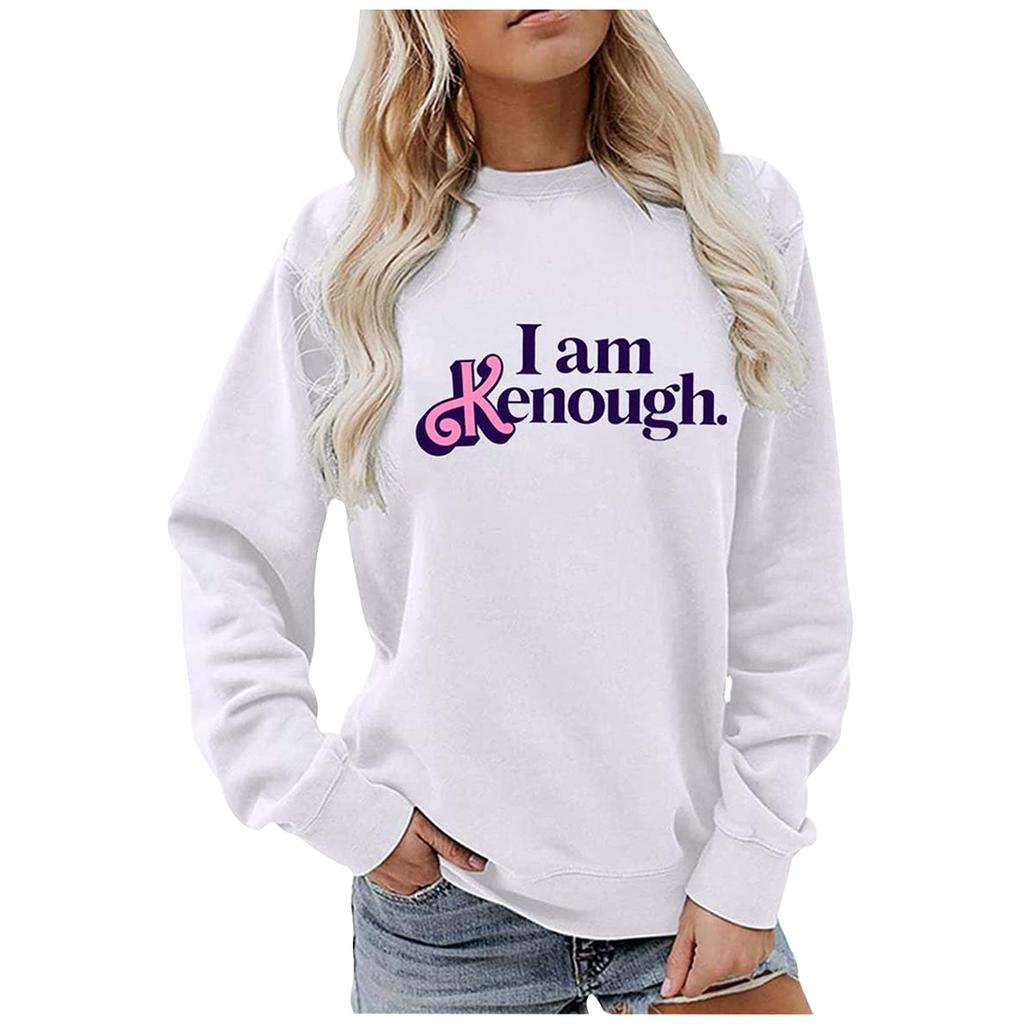 Bedrucktes Sweatshirt für Damen, langärmelig, Rundhalsausschnitt, lässig, bequem, locker, leichtes Damen-Sweatshirt