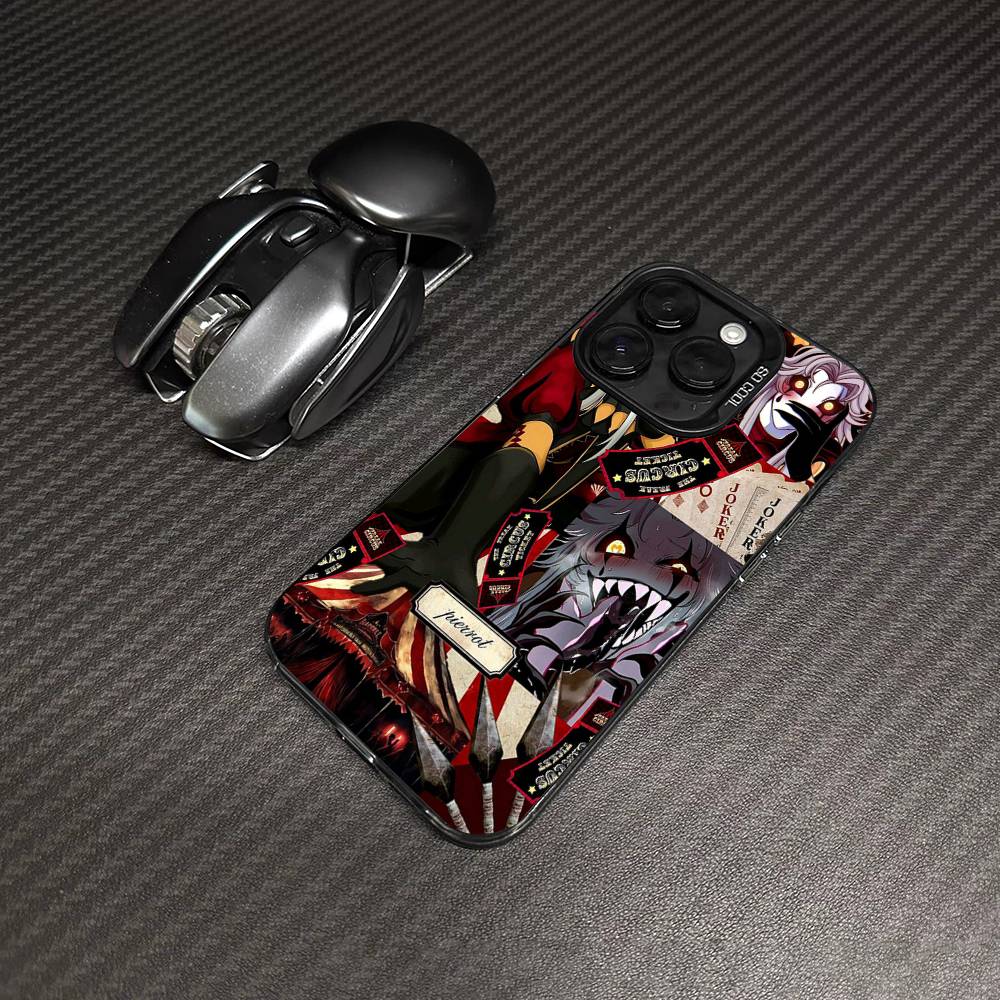 The Freak Circus Pierrot Game Phone Case For IPhone 17 16 15 14 13 12 11 Pro Max Color Black Matte Cover