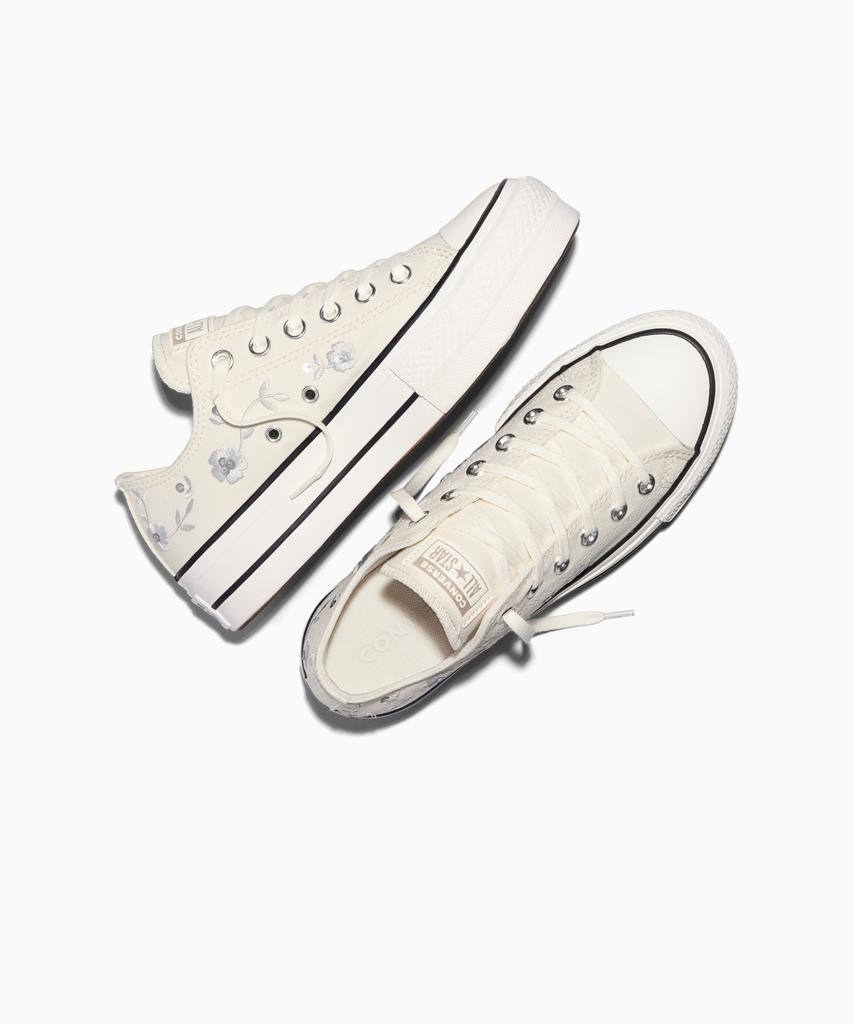 Converse Chuck Taylor All Star Lift Sequin Flower Vintage White A18391C