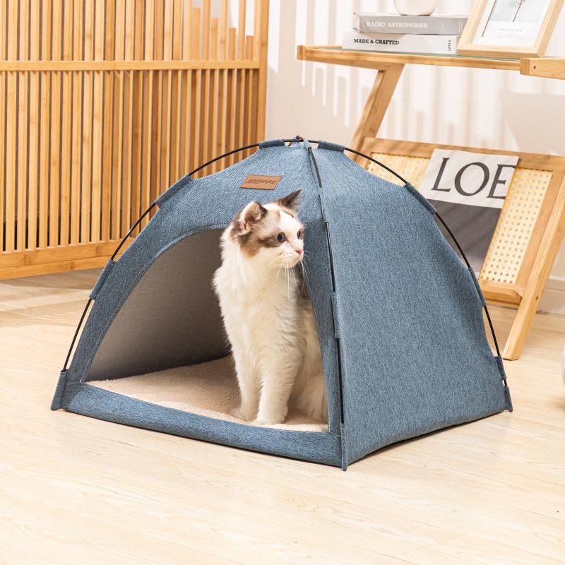 All-Season Enclosed Warm Cat Tent Bed