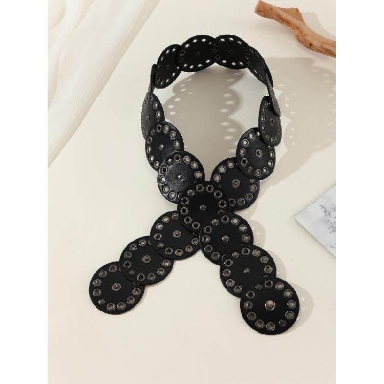 Hot Girl Belt Cowgirl Wide Waist Belt for Jeans Dresse Club Bar Multiple Discs