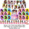 K-Katseyes Theme Birthday Party Decorations Background Kpop Girl Party Favor Fans Balloon Set Cake Topper Backdrop Gift Supplies