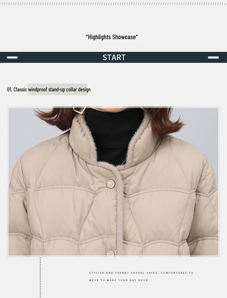 Women's Short Lightweight Down Jacket - 2024 Winter Collection, Loose Fit, Warm White Duck Down Outerwear