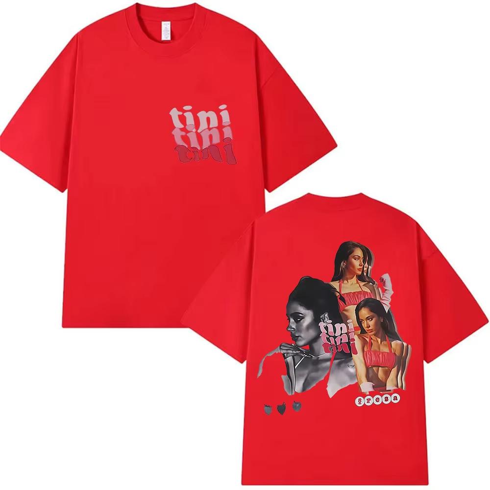 Singer TINI STOESSEL Futtura Tour Album Merch Tshirts UNISEXs Women Pop Music Short Sleeve Tshirts Fashion Summer Shirts