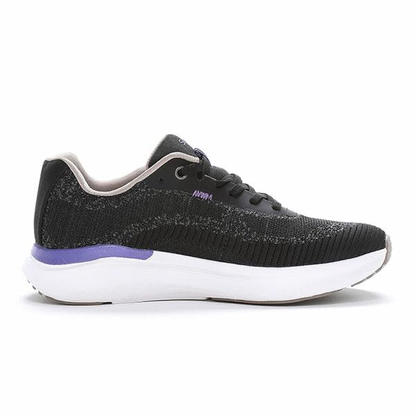 Moonstar Synergy High Shock Wide SNGY 3E Cushion, Lightweight, Soft, Cushioning, Rebound, Absorption, Breathable, Fit, Women's, LY04, Black, 23.0 cm,
