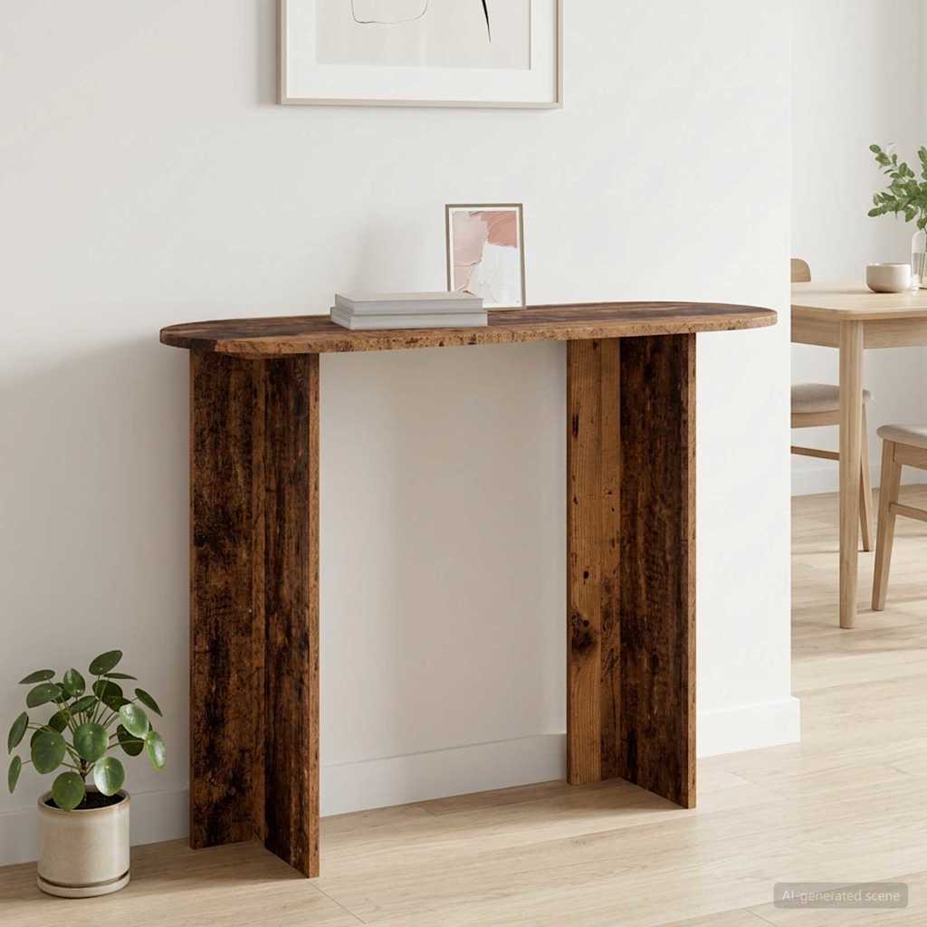 Console Table Reclaimed Wood Look 100 x 39.5 x 75 cm Engineered Wood