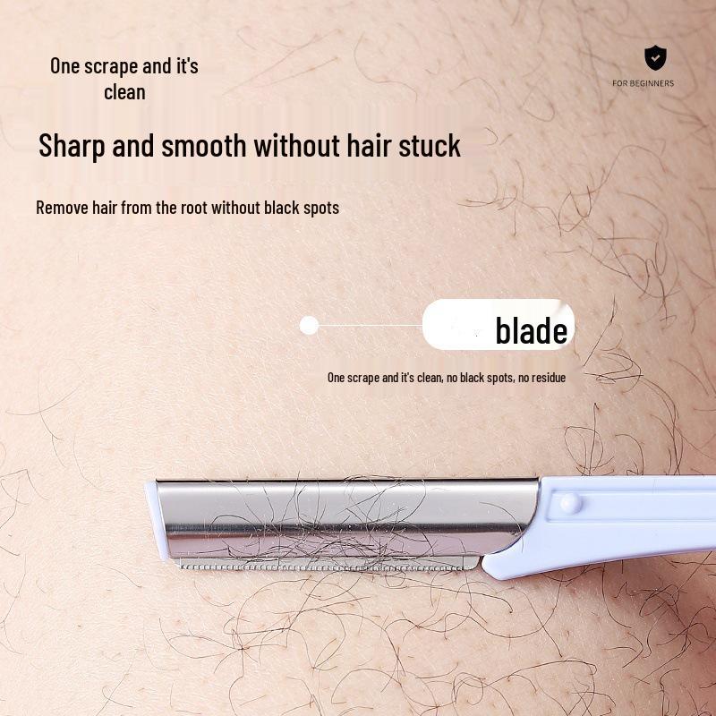 Stainless Steel Portable Eyebrow Trimmer Razor - Safe Beauty Tool
